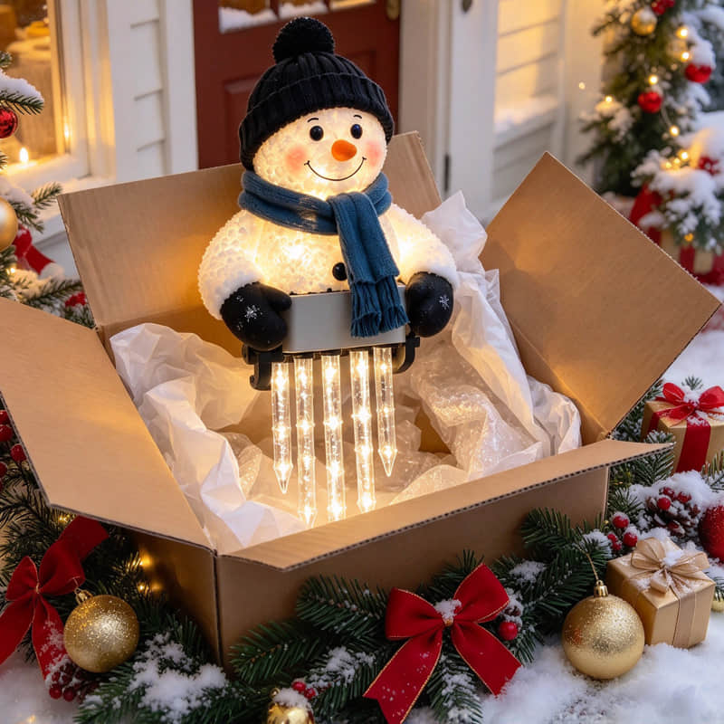 Railside Snowman as a holiday gift